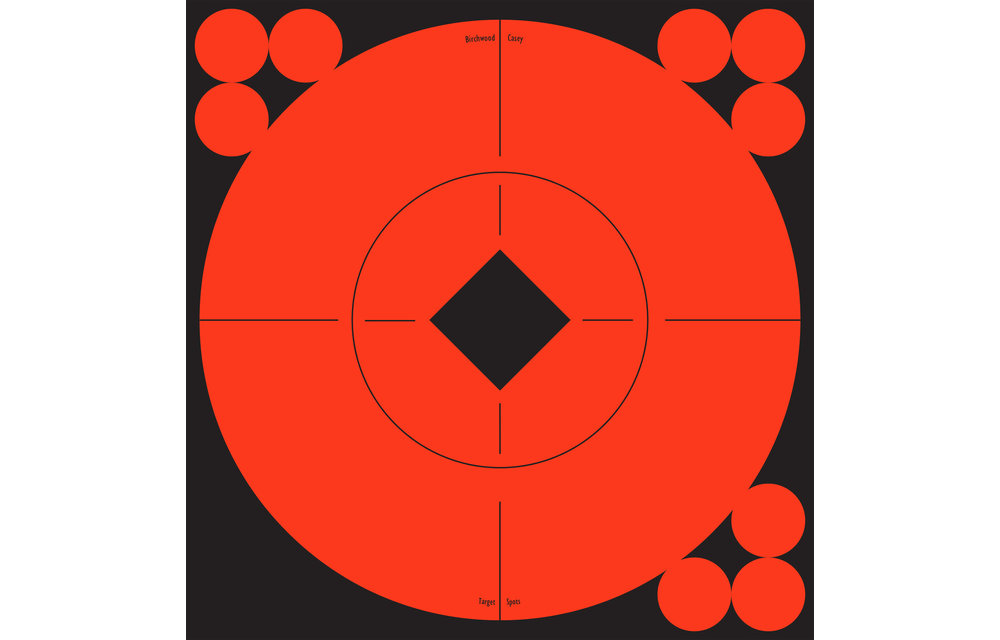 TARGET SPOTS 6" ORANGE TARGET - 10 TARGETS