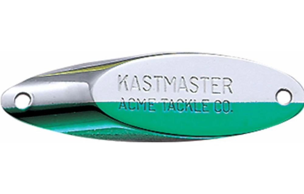 Acme SW105/CHNG Kastmaster Spoon, 1 3/8", 1/8 oz, Chrome & Neon Green
