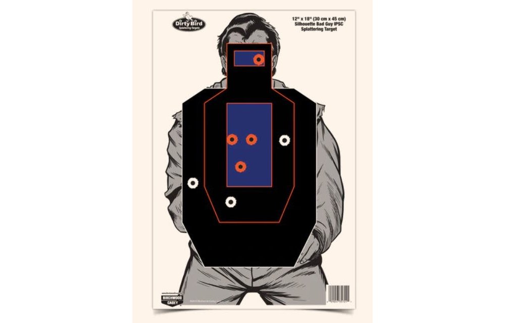 35728 DrtBrd 12x18 Ipsc BdGuy 8pk