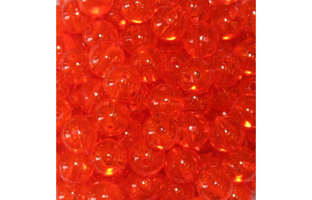 TROUTBEAD STD BEADS 6MM(50),TANGERINE