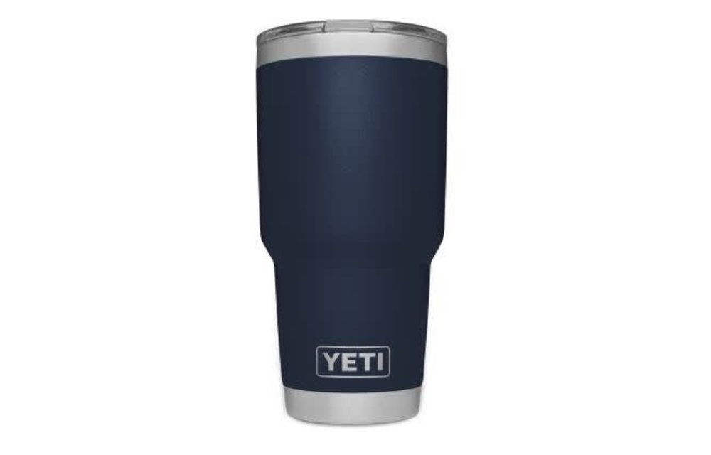 NEW Yeti 30 Oz Rambler Tumbler W MS Lid Navy Blue Magslider Hot Cold