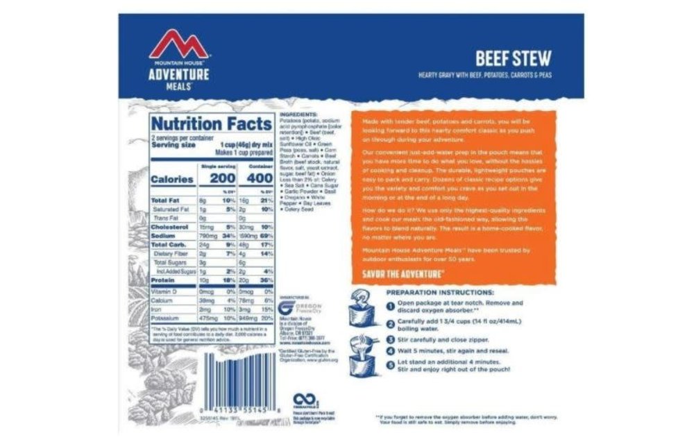 Beef Stew CLEAN LABEL