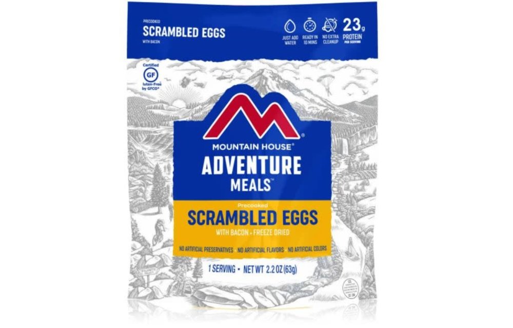 Mountain House Adventure Meals Scrambled Eggs with Bacon CLEAN LABEL