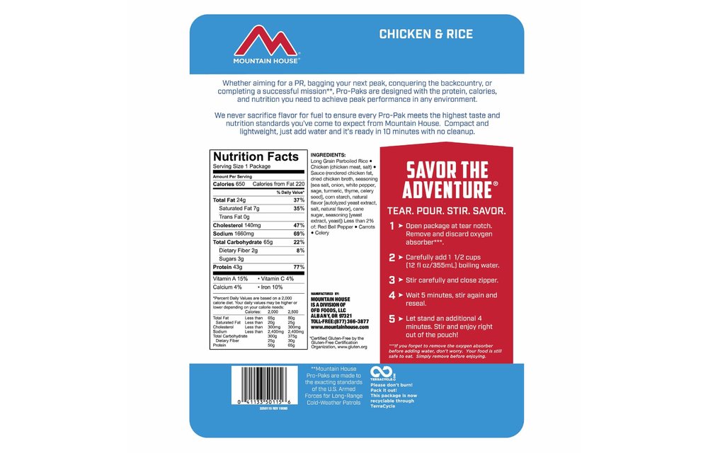 Chicken & Rice Pro-Pak