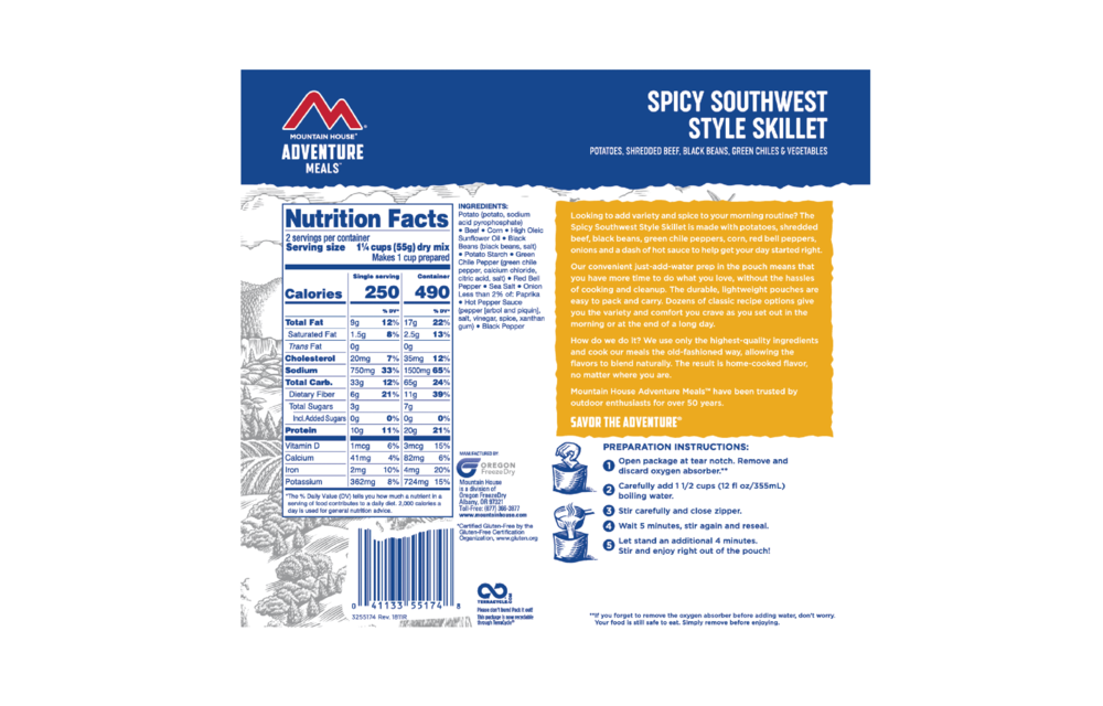 Spicy Southwest Style Skillet CLEAN LABEL Black Sheep Sporting Goods