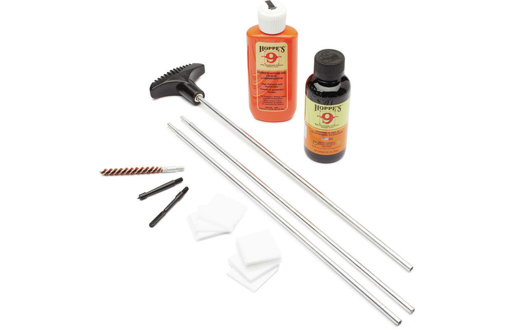 CLEANING KIT, .22 - .225 CALIBER W/ ALUM ROD, CLAM E/F