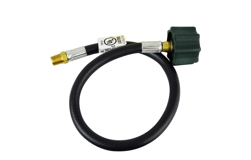 20" PROPANE HOSE ASSEMBLY-Commonly used to connect bulk propane tank on a camper to a regulator