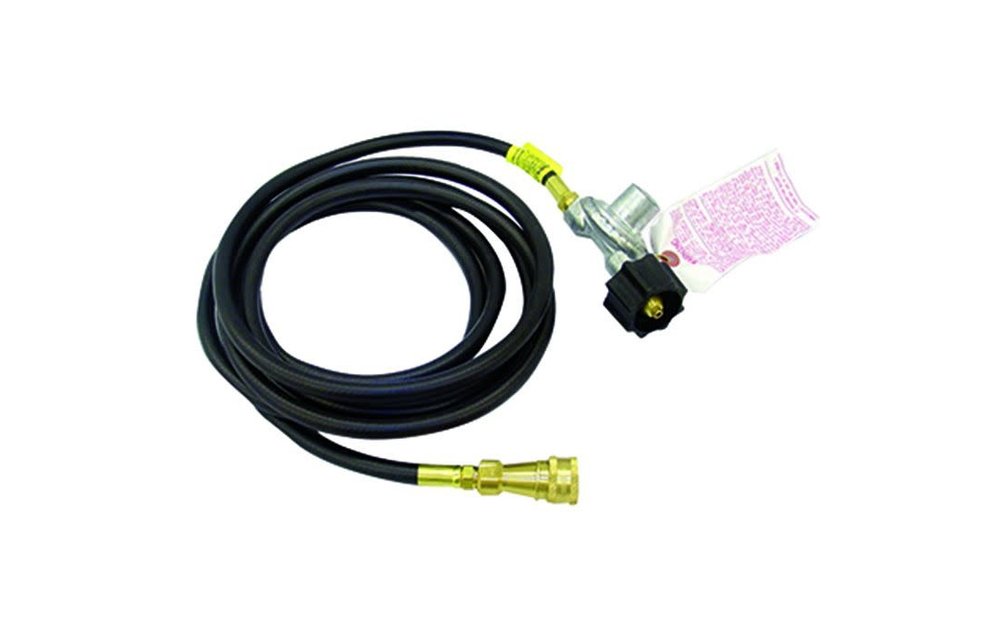 BIG/TOUGH BUDDY 12' HOSE WITH REGULATOR (Quick Connect-most commonly used to hook a big/tough buddy to a 20lb tank)