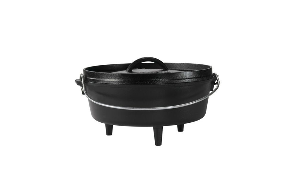 14 Inch / 10 Quart Cast Iron Deep Camp Dutch Oven