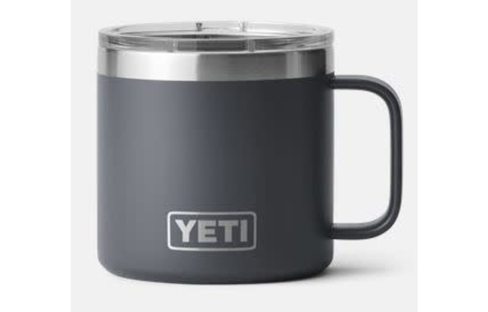 YETI 14 oz Rambler Mug with MagSlider Lid, Charcoal - 21071501181