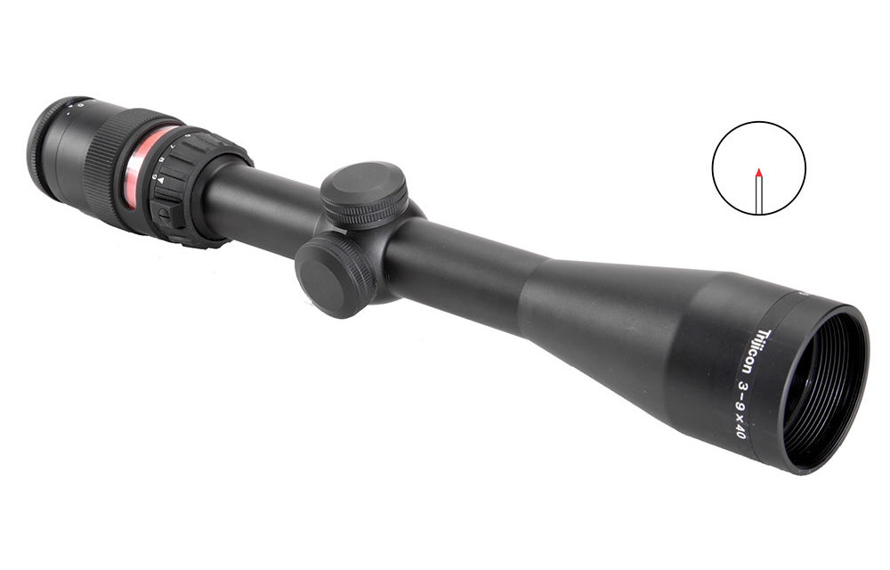 AccuPoint® 3-9x40 Riflescope w/ BAC, Red Triangle Post Reticle, 1 in. Tube