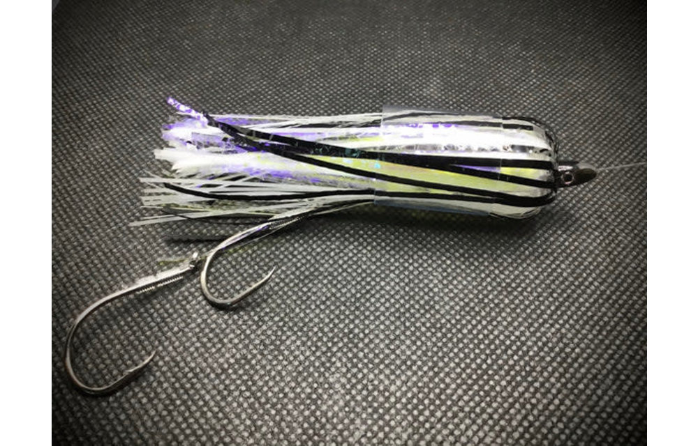 4" Black Ice UV Glow Trolling Fly