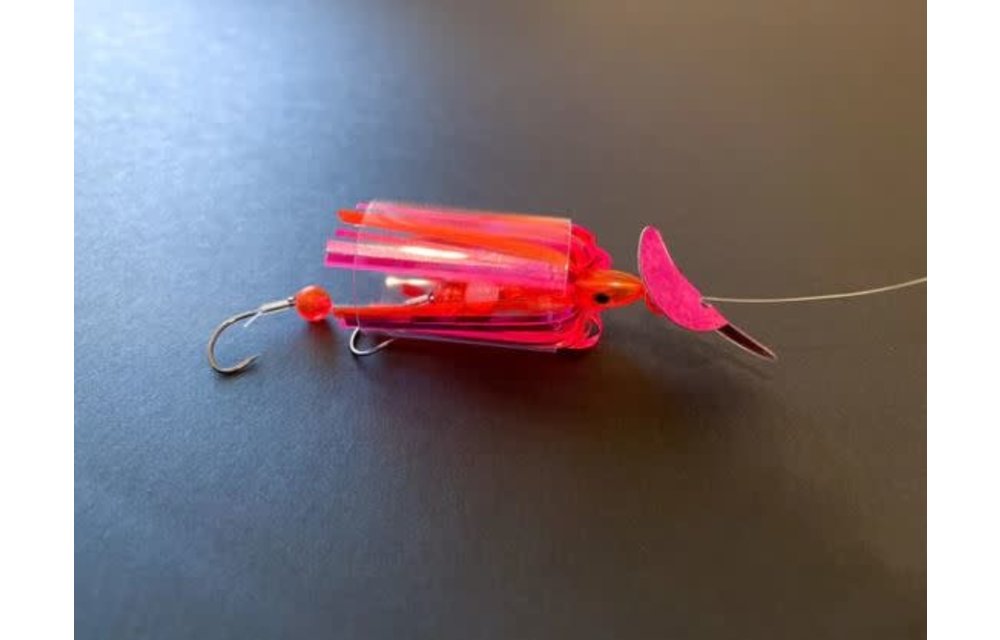 2" Flame Orange UV Trolling Fly