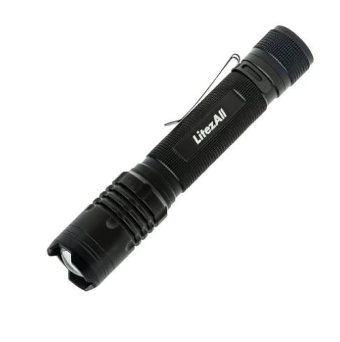 kan ikke se Altid moral LitezAll 1000 Lumen Rechargeable Tactical Flashlight - Black Sheep Sporting  Goods