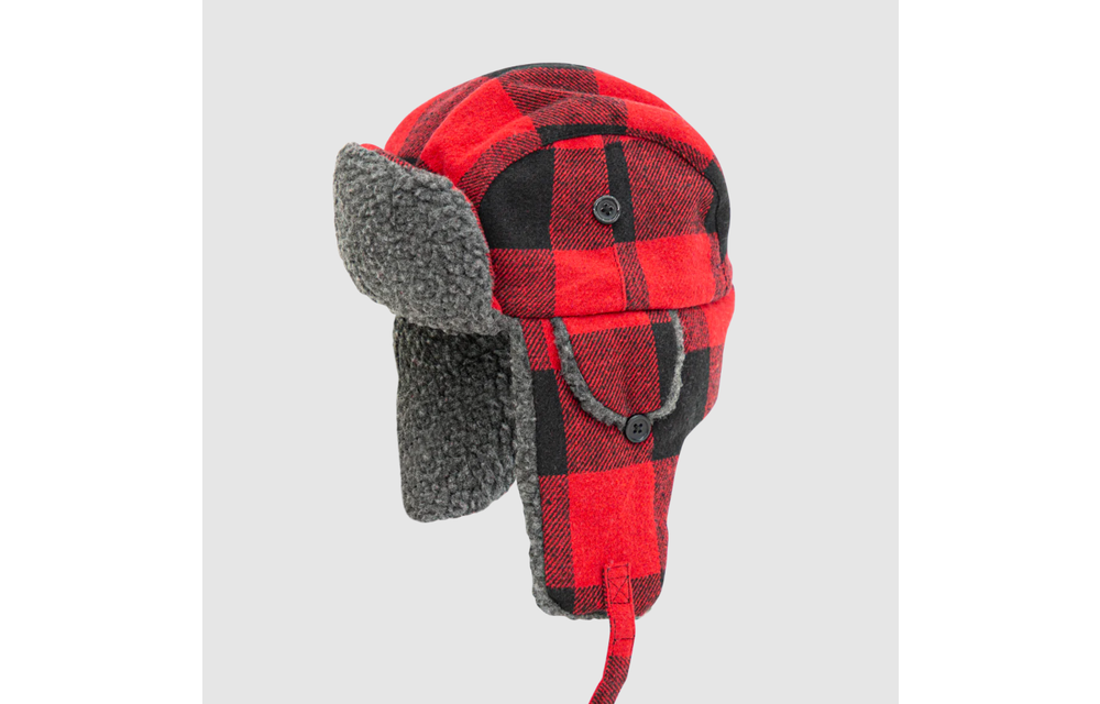 Plaid Alaskan Hat - Youth
