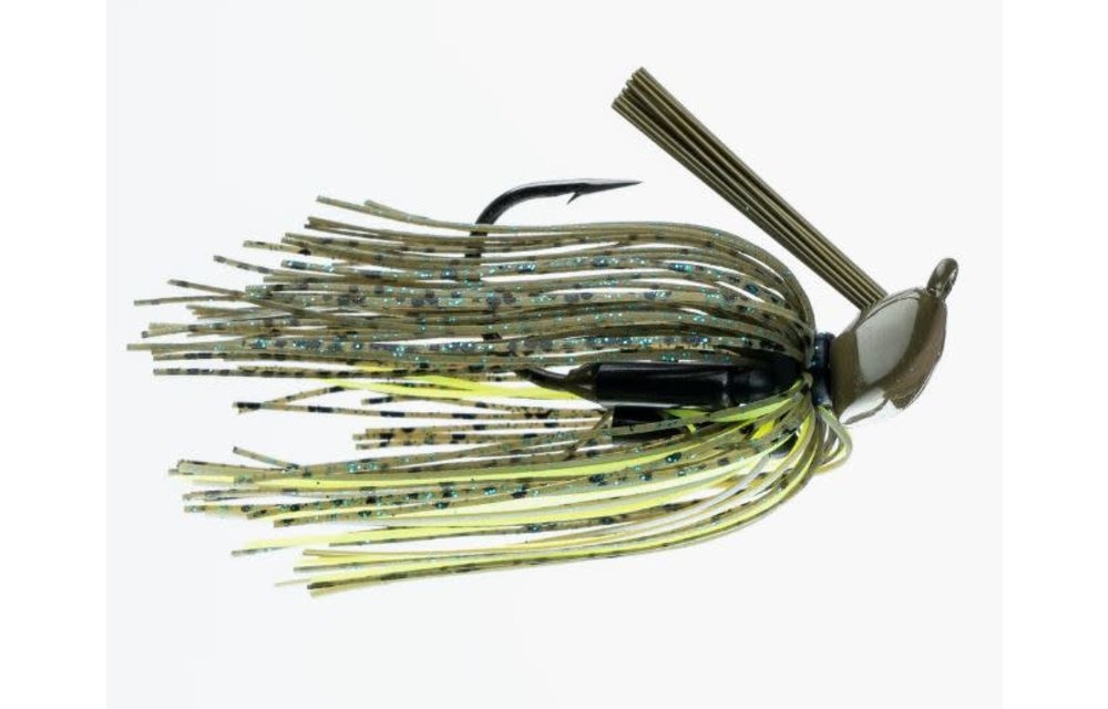 72115 FT Structure Jig Magic Craw 3/8 oz Jig 5/0 VMC 60 degree flat eye hook