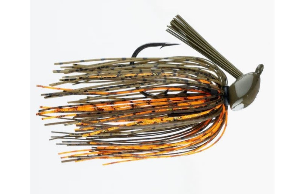 72122 FT Structure Jig Green Craw 3/8 oz Jig 5/0 VMC 60 degree flat eye hook