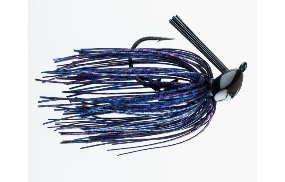 72208 FT Structure Jig Midnight Hematoma 1/2 oz Jig 5/0 VMC 60 degree flat eye hook