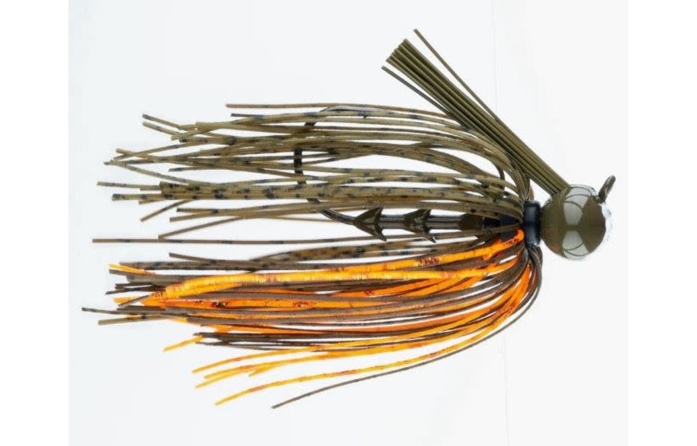 74222 FT Football Jig Green Craw 1/2 oz Jig 4/0 VMC 60 degree horizontal eye