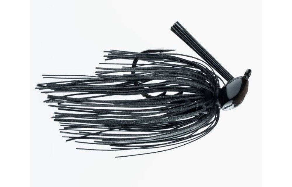 72106 FT Structure Jig Midnight 3/8 oz Jig 5/0 VMC 60 degree flat eye hook