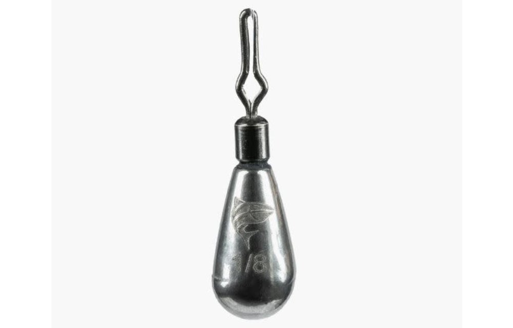 85250 Tungsten Polished 1/8 OZ Tungsten Drop Shot Tear Shape 4 per pack