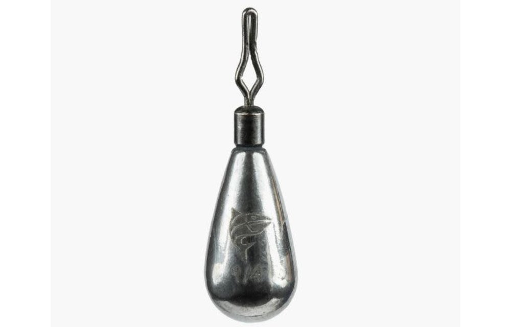 85251 Tungsten Polished 1/4 OZ Tungsten Drop Shot Tear Shape 3 per pack