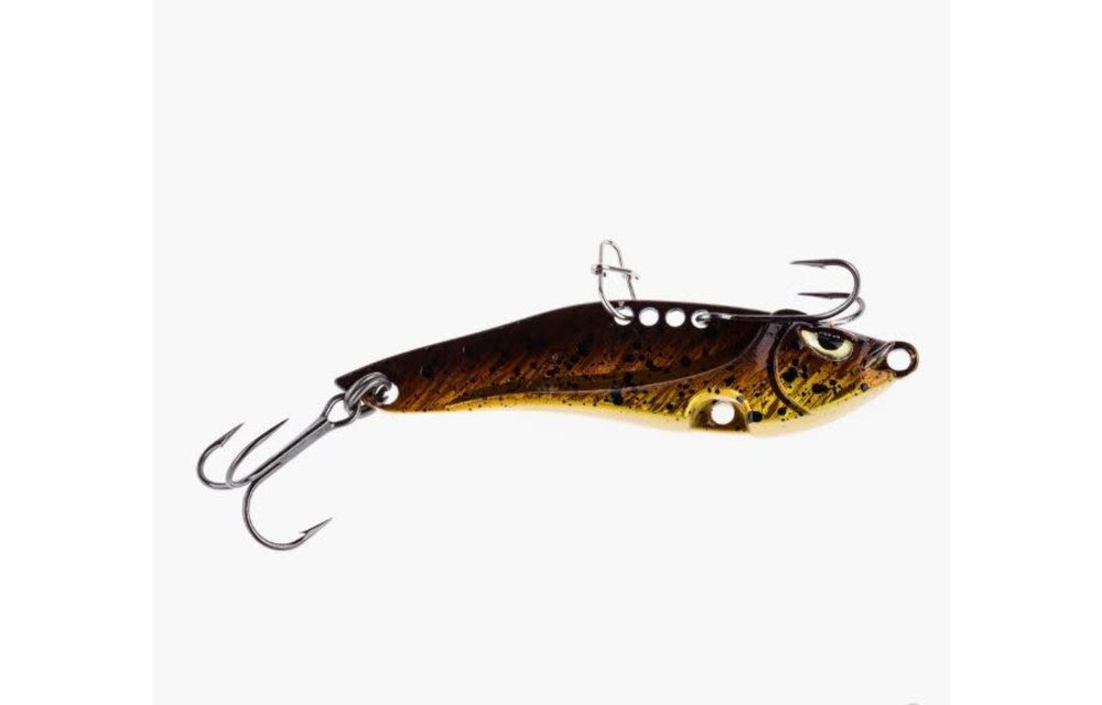 66007 Bladebait Goby 1/2 oz Vertical Jig # 6 VMC double hook #6 VMC treble- lead free zinc body