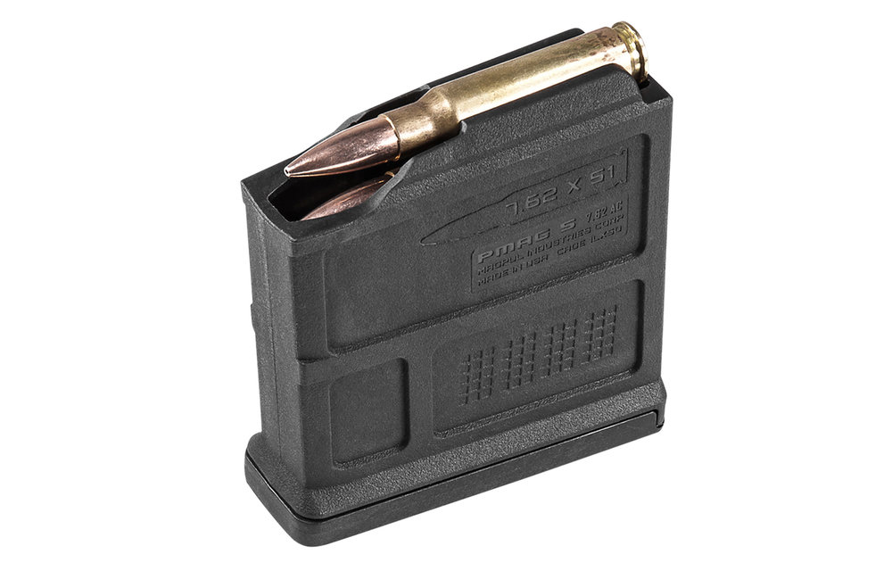 Magpul MAG549-BLK PMAG Magazine 5 AC 7.62x51 AICS Short Action 5Rd
