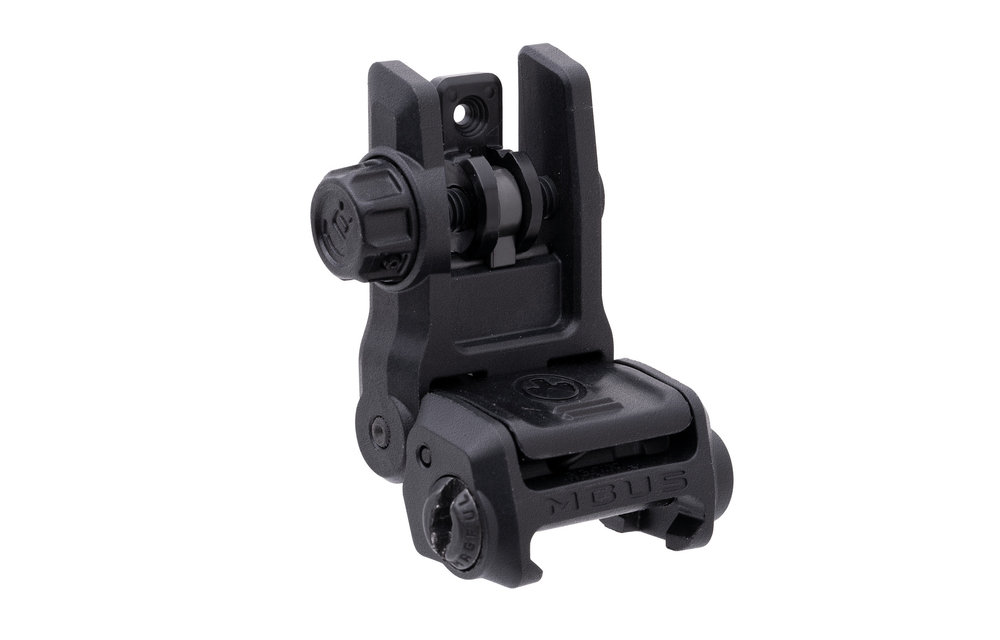 Magpul MAG1167-BLK MBUS 3 Rear Sight Flip Up Black for AR-15, AR-10, M4, M16