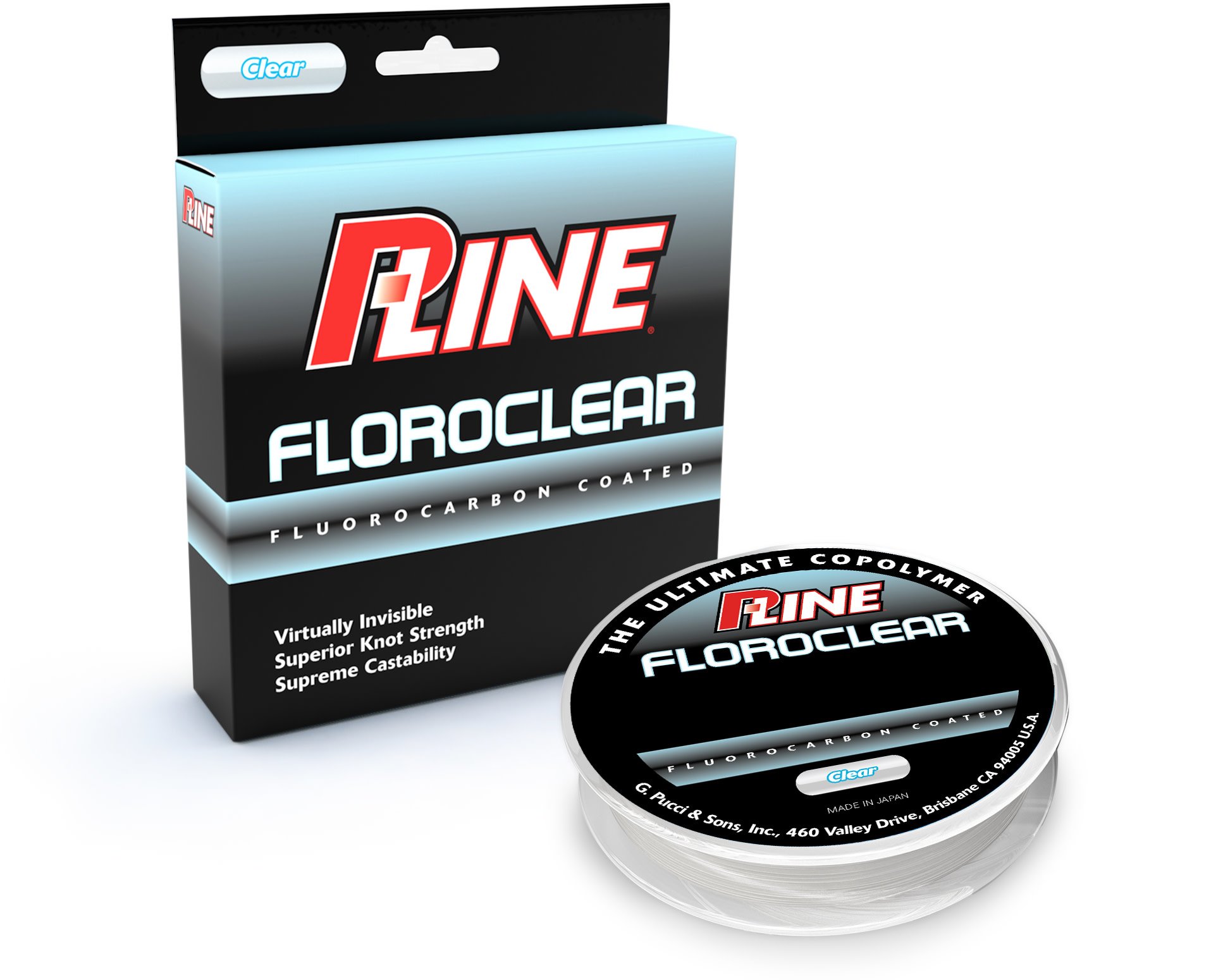 P-Line FCCF-15 Floroclear Fluorocarbon Coated Mono 15lb 300yd - Black Sheep  Sporting Goods