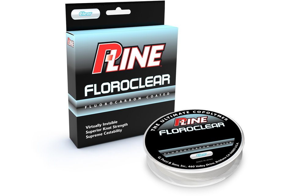 P-Line FCCF-12 Floroclear Fluorocarbon Coated Mono 12lb 300yd