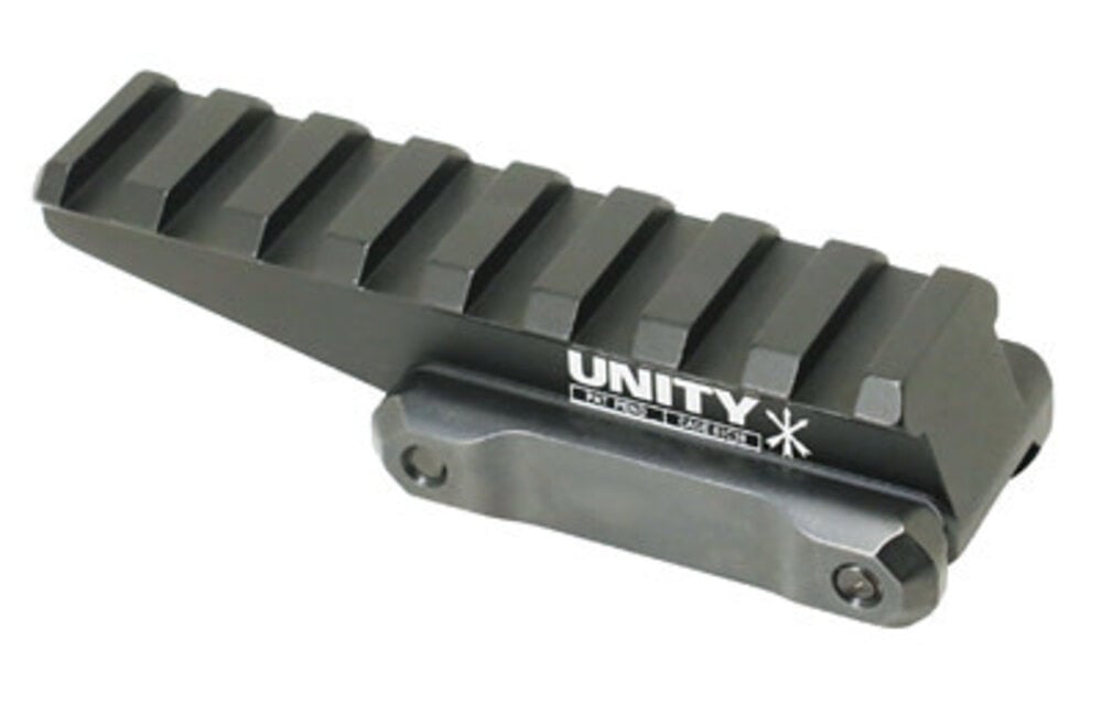Unity Tactical, FAST, Red Dot Riser, Elevates Lower 1/3 Mount to 2.26" Optical Height, Direct to Picitinny, Anodized Finish, Black