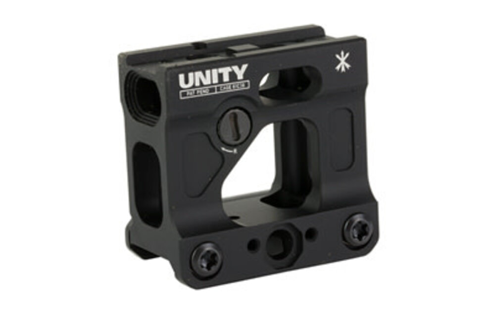 Unity Tactical, FAST Micro, Red Dot Mount, 2.26" Optical Height, Compatible with T1/T2 Footprints, Anodized Finish, Black