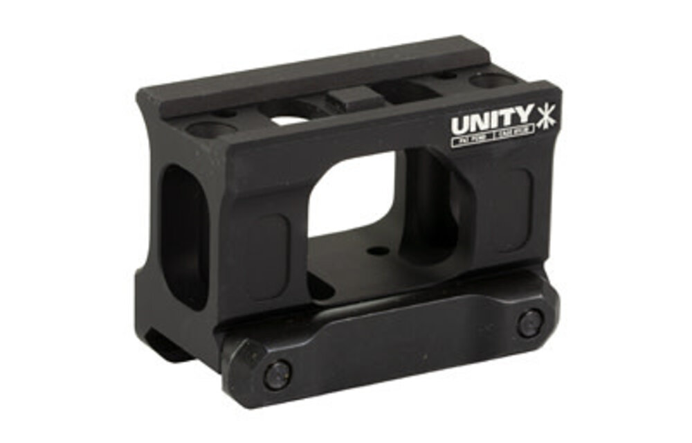 Unity Tactical, FAST Micro, Red Dot Mount, 2.26" Optical Height, Compatible with CompM5s, CompM5b, Duty RDS Footprints, Anodized Finish, Black