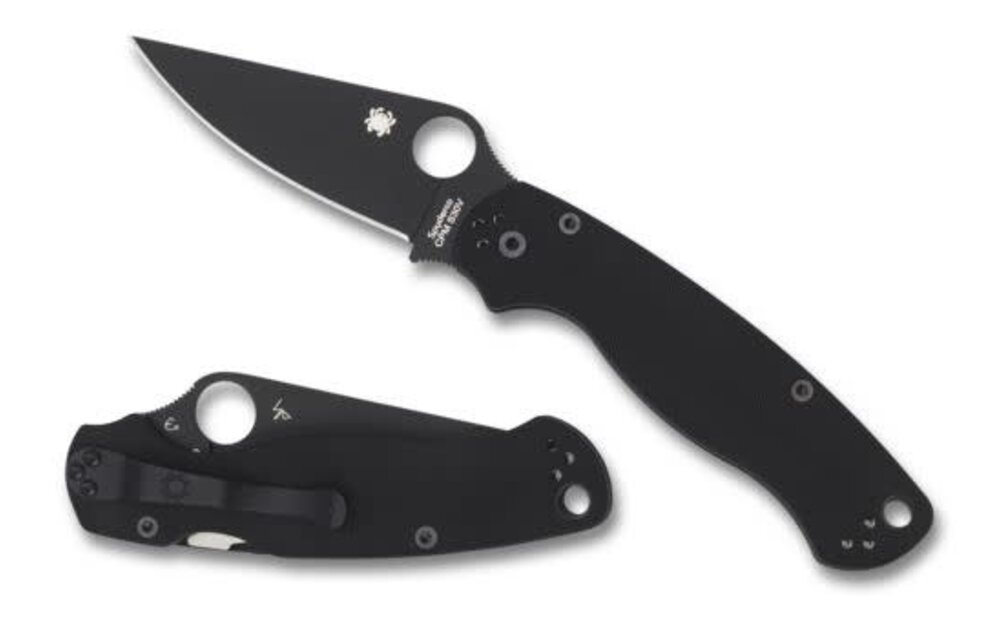 PARA MILITARY 2 BLACK G-10 BLACK BLADE PLAINEDGE