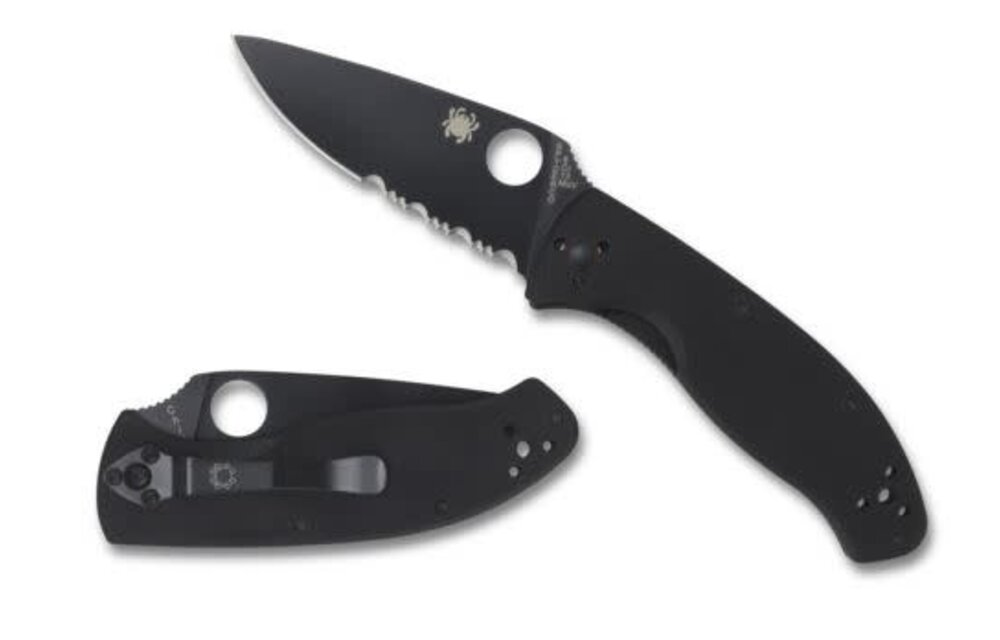 TENACIOUS BLACK G-10 BLACK BLADE COMBINATIONEDGE
