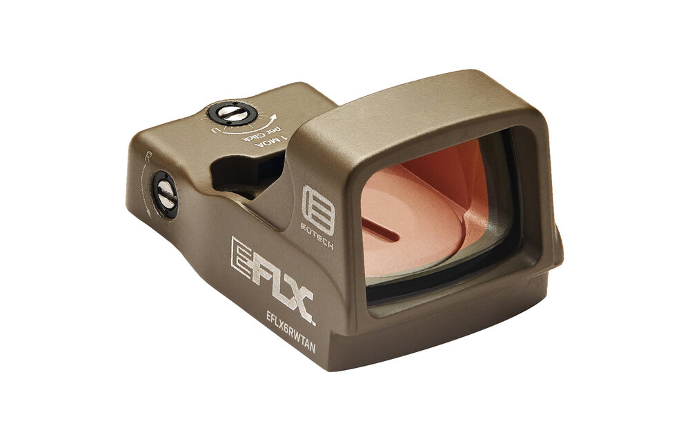 EOTech, EFLX, 6 MOA Red Dot, Aluminum Housing, DPP Footprint, Tan
