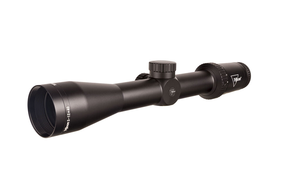 Huron 3-12x40 Riflescope BDC Hunter Holds, 30mm Tube, Satin Black, Capped Adjusters