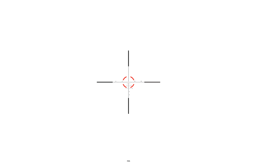 Credo® HX 1-10x28 First Focal Plane (FFP) Riflescope w/ Red/Green MOA Segmented Circle Enhanced, 34mm Tube, Satin Finish, Exposed Elevation Adjuster w/ Return to Zero Feature