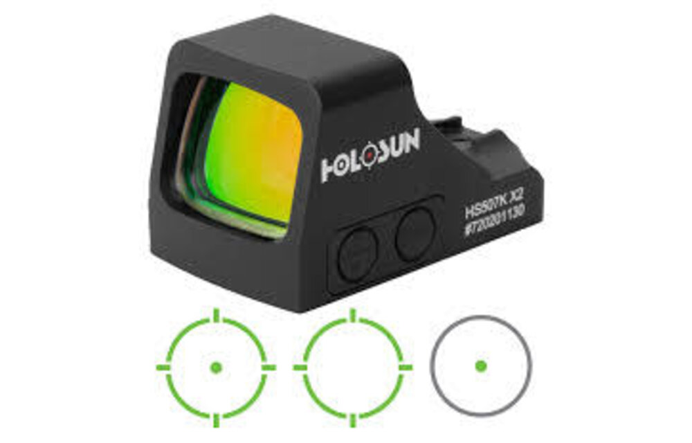 HE507K-GR X2 Green Multi-Reticle, 7075 Aluminum, Open, Shake Awake, Compact Pistol