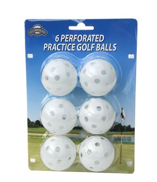 On Course On-Course 6 PERFORATED BALLS WHITE