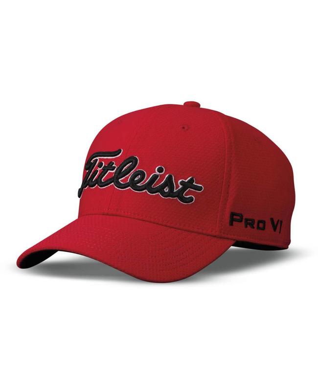red golf hat