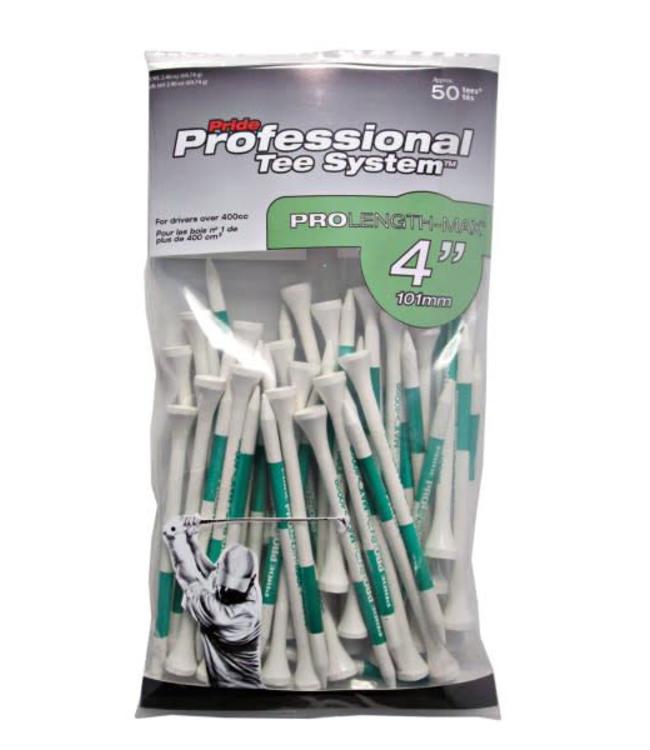 Pride-Sports PTS GOLF TEES 4'' PROLENGTH-MAX 50 PACK WHITE