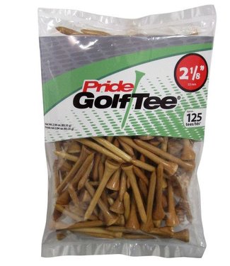 Pride Sports Pride-Sports WOOD TEES 2 1/8'' 125 PACK NATURAL