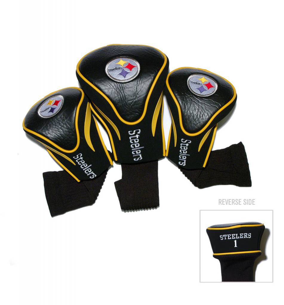 PITTSBURGH STEELERS 3 Pack Contour Golf Head Covers Golf