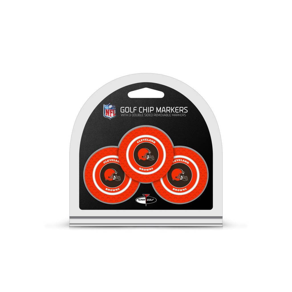 CLEVELAND BROWNS 3 Pack Golf Chip Ball Markers  Golf Warehouse Atlanta -  Golf Warehouse Atlanta