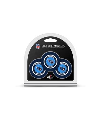 Team Golf TENNESSEE TITANS 3 Pack Golf Chip Ball Markers
