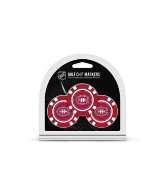Team Golf MONTREAL CANADIENS 3 Pack Golf Chip Ball Markers