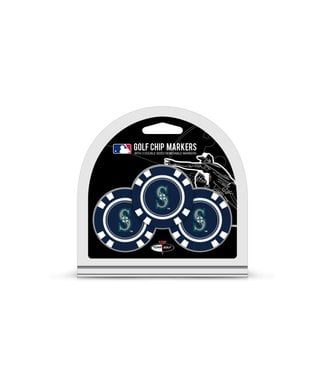 Team Golf SEATTLE MARINERS 3 Pack Golf Chip Ball Markers