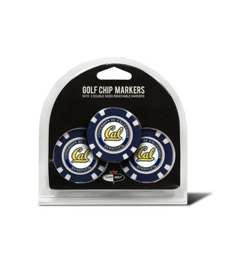 Team Golf CAL BEARS 3 Pack Golf Chip Ball Markers